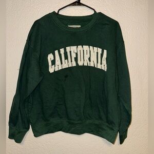California forest green sweater